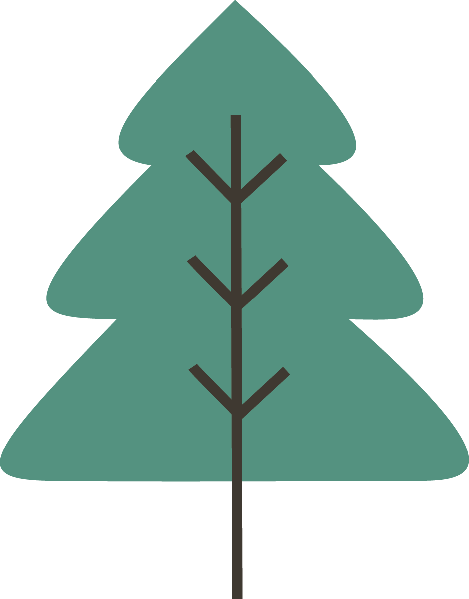 Heartwood tree care green tree icon.